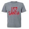 I Love Santa - Christmas - Adults - T-Shirt Photo