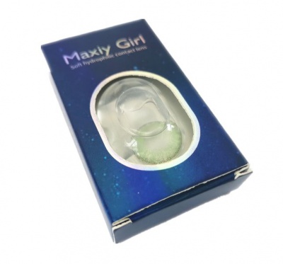Photo of Maxiy Girl Premium Colour Contact Lenses - Gemstone Green - 2 Pairs