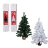 Bulk Pack x 2 Xmas Tree 45cm Wooden Stand Photo