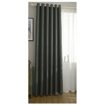 Photo of Matoc Designs Matoc Readymade Short Curtain - Blackout 110 x 123cm - Eyelet - DarkMoss - 2 Pack