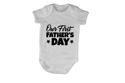 Photo of BuyAbility Our First Fathers Day - Stars - Short Sleeve - Baby Grow