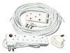Everlotus Extension Cord 15M Bundle With 4 Way Red Multiplug And 1 Adapter Photo