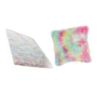 Fluffy Carpet Rug with Matching Pillow Cover Set