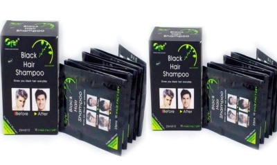 Photo of Pack of 2 Black Hair Shampoo 10 Sachets x 2