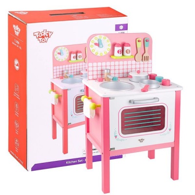 Photo of Tooky Toy Pink Kitchen Set