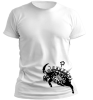 PepperSt White T-Shirt – Norse Goat Symbol Photo