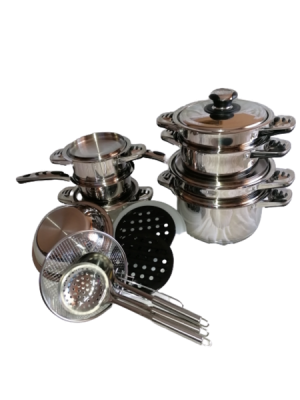 Photo of Dolphin 21 Piece High-Quality Stainless Steel Cookware Set