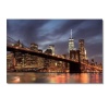 Large A1 size Framed Canvas Print – Manhattan New York Skyline Photo