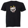 Peeking Kitten - Stars - Kids T-Shirt Photo
