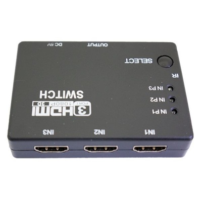Digital World DW HDMI Switch 3D Intelligent 3 to 1 Port Switcher With IR Remote