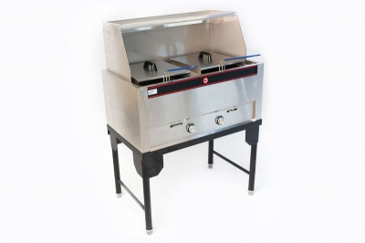 Photo of Aloma - Double Gas Deep Fryer - 21L 21L - Silver