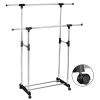 Clothing Rail with 2-Rod Poles Photo