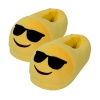 Slippers - Soft Plush Emoji Slippers - Sunglasses Size 35-39 Photo