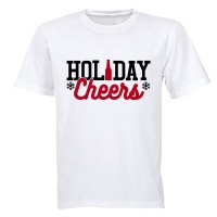 BuyAbility Holiday Cheers Christmas Adults T Shirt