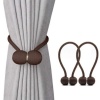 Matoc Designs Matoc Magnetic Curtain Tieback - Ball - Brown Photo