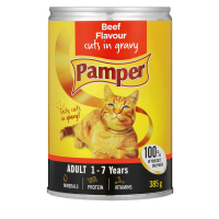 Pamper Beef Flavour Cuts in Gravy Cat Food