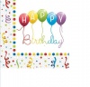 Generic Hpy Bday Streamr Two Ply Paper Napkin 33cmx33cm Photo