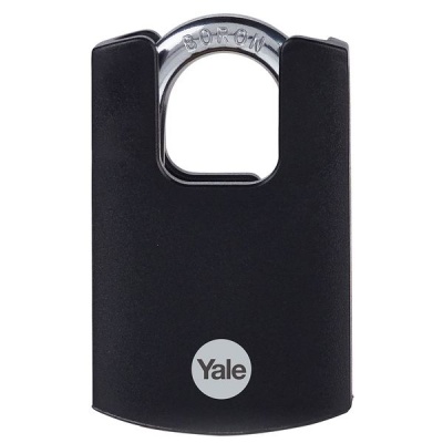 Photo of Yale 50mm Brass padlock closed shackle pack1