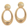 Sista Gold Large Oval Drop Earring Photo