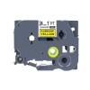 PUTY Compatible Brother TT-TZC51 Black on Fluorescent Yellow Label 24mm Photo
