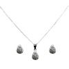 Teardrop Pendant Chain and Earring Set Photo