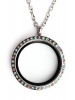 CRCS JEWELLERS Floating Locket Necklace-Stainless Steel -PINK Photo