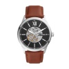Fossil 48Mm Flynn Dress Brown Leather-BQ2386 Photo