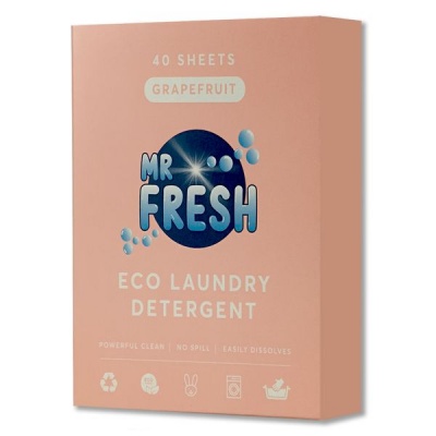 Mr Fresh Laundry Washing Machine Detergent Sheets Grapefruit