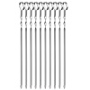 Reusable Stainless Steel BBQ Rod Set - 10 Pieces Photo