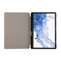 Tuff Luv TUFF LUV Premium Slim Folio Case Stand with Pen Slot Holder for Samsung Galaxy Tab A9 11 Black for charging this Tablet