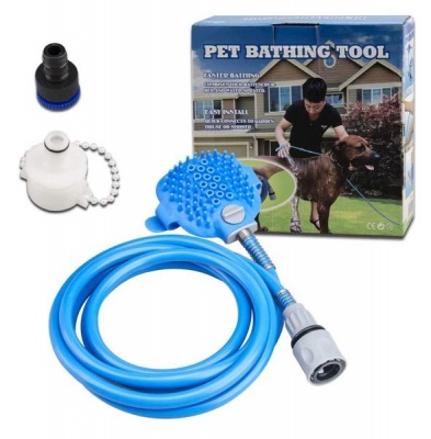 Photo of FARAAI Pet Shower Head Bathing Massage Brush Shower Head Grooming Tool for Dogs
