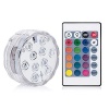 Multi Colored Adhesive Fastener Remote Controlled Waterproof LED Pod Light Photo