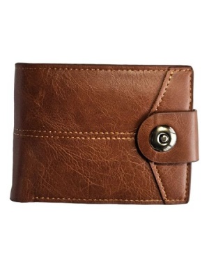 Bifold Wallet With Snap Button