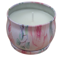No place like home Fresh Floral Scented Candle in Tin with Lid