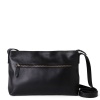 Black Leather Zipped Sling Bag Photo