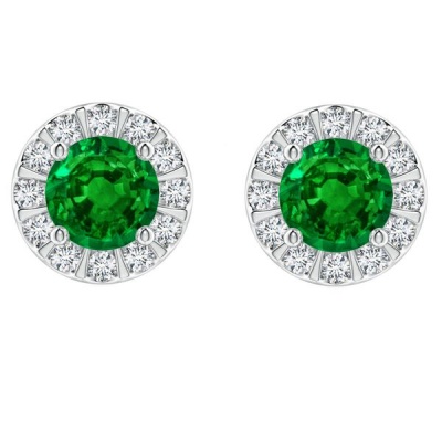 Civetta Spark Rachel Studs With Swarovski Emerald Crystal