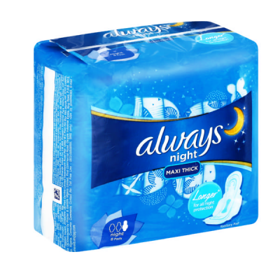 Photo of Always sanitary pads night maxi thick value packet 4 packets x 8 pads