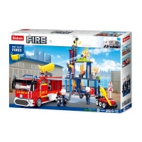 Sluban Building Set Fire Fighting Training Center 585 Pieces