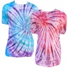 Tie Dye T shirt Adult Pink Blue Photo