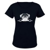 Peeking Pug - Ladies - T-Shirt - Black Photo