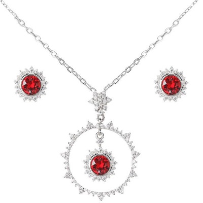 Photo of Civetta Spark Sunshine Jewellery Set- Swarovski Ruby Crystal