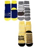 Kids Slipper Socks with Non-Slip Grip Pads - Assorted Pack of 4 Photo