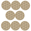Studeo39 - Laser Cut MDF Coaster Set - Round Halve Circles Photo