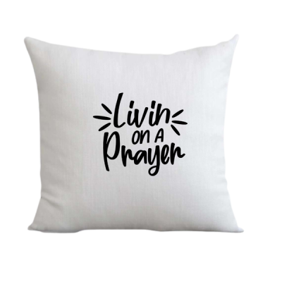 Living a Prayer Pillow