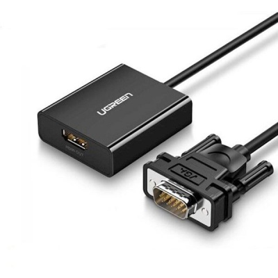 Photo of UGreen VGA M to HDMI F w/Aud Micro USB Adapter-BK