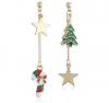 SilverCity Christmas Gift Christmas Tree Candy Stick Earrings