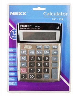 Photo of NEXX DK238 12 Digit Desktop Calculator.