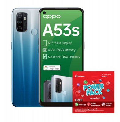 Photo of OPPO A53s 128GB Single - Fancy Blue Power Cellphone