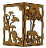 MSB Candle Holder Decorative Lantern Lion Landscape Shadow Box Photo