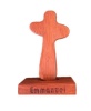 Holy gift Wooden Cross Ornament red wood Photo